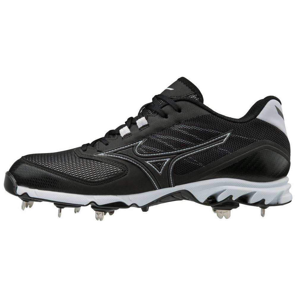 Zapatillas Beisbol Mizuno 9-Spike Dominant 2 Bajas Metal Hombre Negras/Blancas Ofertas LEXB-90851